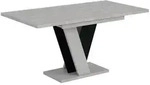 Altdecor Esstisch, Schwarz, Holzwerkstoff, Rechteckig,Rechteckig, Bodenplatte,