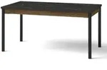 Beautysofa Esstisch, Schwarz, Dunkelbraun, Holzwerkstoff, 160x77x90 cm,...