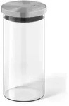 Zack Vorratsdose Cundo, Edelstahl, Glas, 1,100 L, zylindrisch, 20.6 cm,