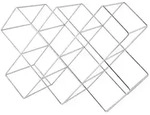 Echtwerk Weinregal, Silber, Metall, 16.6x31x46 cm, K&uuml;chen, K&uuml;chenm&ouml;bel,