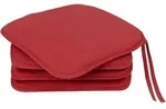 Zollner Stuhlkissen,, Rot, Textil, Quadratisch, 38x2x38 cm, Oeko-Tex&reg; Standard...