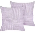 Beliani Dekokissen, Violett, Textil, 43x43 cm, Wohntextilien, Kissen, Dekokissen