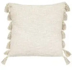 Atmosphera Createur d ́interieur Zierkissen, Beige, Naturmaterialien, 18x50 cm,