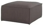 Fun M&ouml;bel Polsterhocker, Taupe, Textil, 65x40x65 cm, Wohnzimmer, Hocker