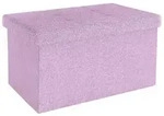 Intirilife Sitzbox, Rosa, Textil, 30x30x49 cm, Wohnzimmer, Hocker, Sitzw&uuml;rfel