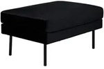 Livetastic Hocker, Schwarz, Metall, Textil, rechteckig, 85x47x64 cm, Wohnzimmer,