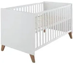 Roba Babybett, Wei&szlig;, Holzwerkstoff, Rechteckig, 70x140 cm, Babym&ouml;bel, Babybetten,