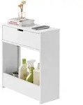 SoBuy Nischenregal, Wei&szlig;, Holzwerkstoff, 20x60x55 cm, Badezimmer,