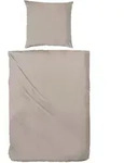 Bettw&auml;sche, Natur, Textil, Uni, 135x200 cm, Oeko-Tex&reg; Standard 100, angenehm