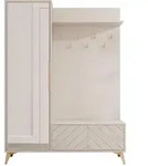 Mirjan24 Garderobe-Set, Sand, Metall, Rechteckig, 134x180x40 cm, Garderobe,