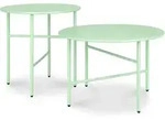 BoMoe Beistelltisch, Mintgr&uuml;n, Metall, Rund, 53x36x0.1 cm, Esszimmer, Tische,