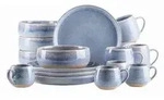 M&auml;ser Fr&uuml;hst&uuml;cksservice Aquata, Blau, Braun, Keramik, 16-teilig, 350 ml, Essen &