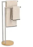 Zeller Handtuchst&auml;nder, Grau, Metall, 36x81.5x24 cm, Badaccessoires,