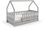Masseno Kinderbett, Hellgrau, Holz, 80x190 cm, Kinder- & Jugendzimmer,...