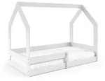 Masseno Kinderbett, Wei&szlig;, Holz, 80x160 cm, Kinder- & Jugendzimmer,...