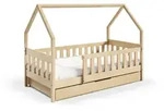 Masseno Kinderbett, Kiefer, Holz, 80x160 cm, Kinder- & Jugendzimmer,...