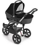 Cam il Mondo del Bambino S.p.A. Kombi-Kinderwagen, Schwarz, Kunststoff, 118x119x61