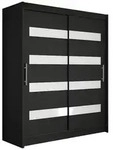 Mirjan24 Schwebet&uuml;renschrank, Schwarz, Holzwerkstoff, Rechteckig, 150x200x58...