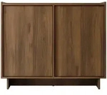 Mirjan24 Kommode, Nussbaum, Kunststoff, Rechteckig,Rechteckig, 98x82x39 cm,