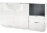 Vladon Sideboard, Grau, Holzwerkstoff, 153x88x38 cm, Wohnzimmer, Kommoden &