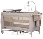 Chipolino Reisebett, Braun, Kunststoff, 60x120 cm, Babym&ouml;bel, Babybetten,