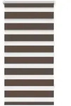 vidaXL Doppelrollo, Braun, Textil, F&uuml;llung: Polyester, Rechteckig, 80x150 cm,