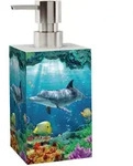 Sanilo Seifenspender, Blau, Kunststoff, 8x16x8 cm, Badaccessoires,