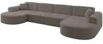 Altdecor Wohnlandschaft, Braun, Kunststoff, 6-Sitzer, 388x79x171 cm, Wohnzimmer,