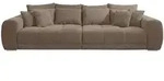 luma-home Big-Sofa, Braun, Metall, 4-Sitzer, F&uuml;llung: Polyurethan (Pur),...