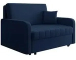 Mirjan24 Schlafsofa, Dunkelblau, Metall, 2-Sitzer, 132x85x98 cm, Wohnzimmer,...