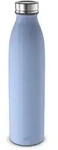 Alfi Isolierflasche Pure Bottle, Hellblau, Metall, 0,75 L, doppelwandig, schlag- und