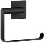 Toilettenpapierhalter, Schwarz, Metall, 8.5x38x10.3 cm, Badezimmer, WC...
