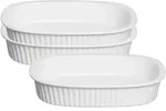Ritzenhoff Breker Auflaufformen, Wei&szlig;, Keramik, Rechteckig, 24x6x32 cm, Kochen,