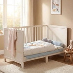 Roba Babybettset, Beige, Holz, Rechteckig, eckig, 70x140 cm, Babym&ouml;bel, Babybetten,
