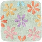 Homescapes Duschvorleger, Mehrfarbig, Textil, Floral, Quadratisch, 50x50 cm,