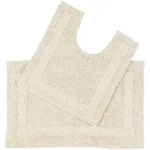 Homescapes Badgarnitur, Creme, Textil, Uni, Rechteckig, 50x80 cm, Oeko-Tex&reg;...