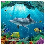 Sanilo Badematte, Blau, Kunststoff, Quadratisch, 53x53 cm, Badtextilien,...