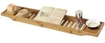 SoBuy Badewannenablage, Natur, Holz, 80x5x15 cm, Badezimmer, Baden & Duschen,