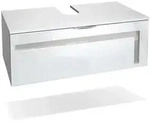 Vladon Waschbeckenunterschrank, Sand, Holzwerkstoff, 96x36x51 cm, Badezimmer,