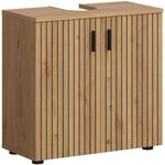 Mid.you Waschbeckenunterschrank, Eiche Artisan, Kunststoff, Holzoptik, 1 F&auml;cher,