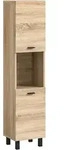 Mid.you Midischrank, Sonoma Eiche, Kunststoff, 2 F&auml;cher, 30x125x29 cm, FSC Mix,