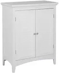 Teamson Home Midischrank, Wei&szlig;, Holzwerkstoff, 33x81.3x81.3 cm, Badezimmer,