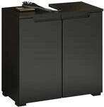 Mid.you Waschbeckenunterschrank, Schwarz, Kunststoff, 1 F&auml;cher, 60x57x32 cm,...