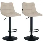 CLP Barhocker, Creme, Metall, 43x87x46.5 cm, Esszimmer, Barm&ouml;bel, Barhocker