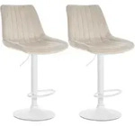 CLP Barhocker, Creme, Metall, 49.5x91x50 cm, Esszimmer, Barm&ouml;bel, Barhocker