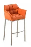 CLP Barhocker, Orange, Metall, 64x110x48 cm, Esszimmer, Barm&ouml;bel, Barhocker