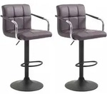 CLP Barhocker, Braun, Metall, 54x91x46 cm, Esszimmer, Barm&ouml;bel, Barhocker