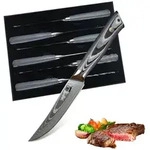Zayiko 6Er, Schwarz, Metall, 1 cm, Essen & Trinken, Besteck, Messer