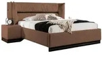 Fun M&ouml;bel Polsterbett, Braun, Textil, 140x200 cm, Schlafzimmer, Betten,