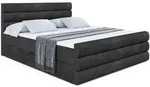 Altdecor Boxbett, Schwarz, Holzwerkstoff, H3, H&ouml;he ca. 20 cm, 140x200 cm,